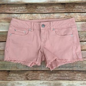 American Eagle Pink Denim Shorts